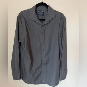 Stafford Signature Cotton Non-iron Slim Fit Button Down Shirt Mens Size 16 34-35